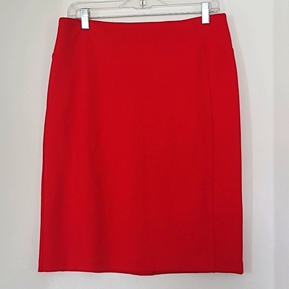 New York & Company Red Pencil Skirt